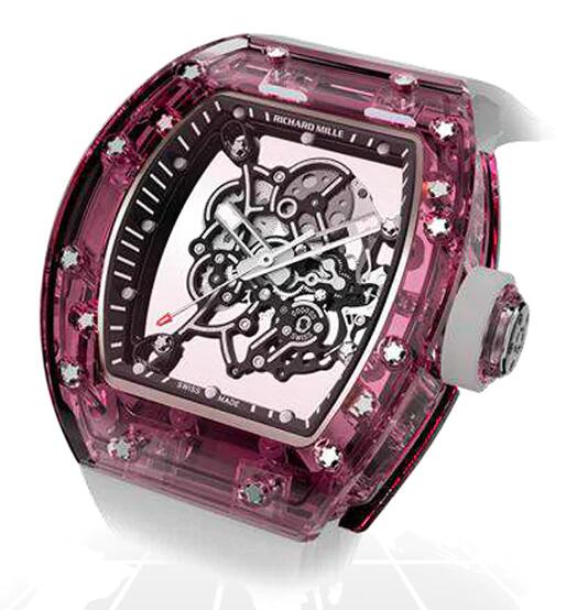 Best Richard Mille RM055 SAPPHIRE "A55 PINK" Replica Watch